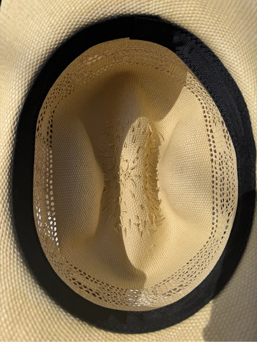 Harbor Hats Handmade Western Straw Cowboy Hat Size 7 3/8